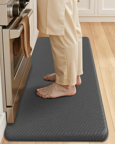 Vista 35 de Color&Geometry - Alfombra antideslizante para cocina Marrón