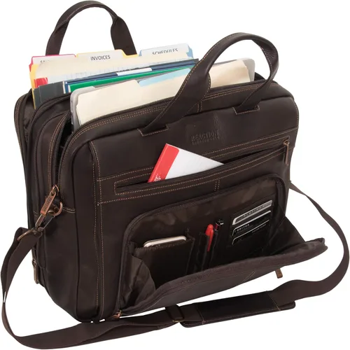 Vista 19 de Kenneth Cole Reaction Out of The Bag - Funda para computadora con doble refuerzo expandible de 5 a 6 12 pulgadas