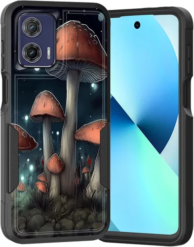 Vista 275 de para Moto G Play 4G 2024, funda de dos capas híbrida resistente y a prueba de golpes, PC duro + silicona suave protectora para Motorola Moto G Play