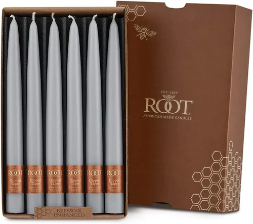 Vista 19 de Root Candles Arista Timberline - Velas para cena de 12 pulgadas, sin aroma, 12 unidades, color negro