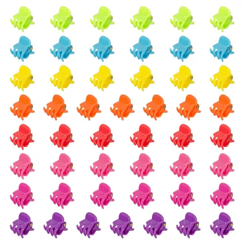 Vista 16 de 50 piezas de mini pinzas para el cabello, pinzas de agarre fuerte multifunción para flequillo. (Negro)