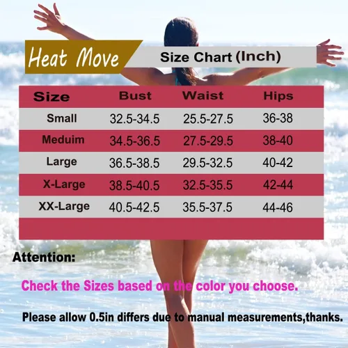 Vista 5 de Heat Move- Traje de baño de dos piezas para mujer, estilo retro, cintura alta, cuello halter