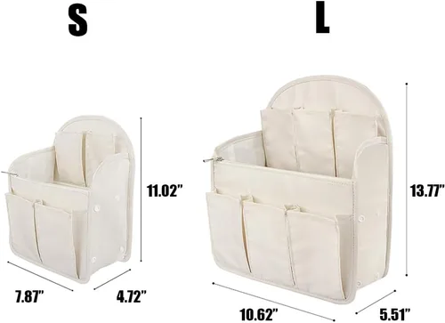 Vista 2 de Organizador de bolsa, bolsa divisora de viaje de tela Oxford para hombres o mujeres, forro ligero para bolsa, bolsa organizadora impermeable