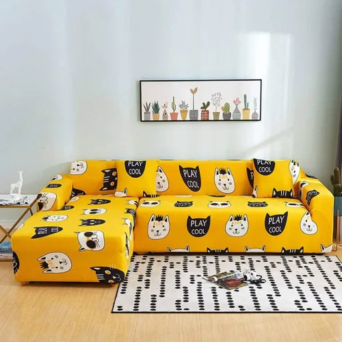 Vista 38 de IMYOGI Fundas de sofá de alta elasticidad, funda de sofá elástica con patrón de elastano, fundas de sofá de dos plazas, 1 pieza, protector de perro