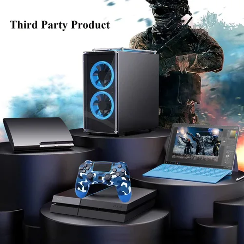 Vista 5 de YU33 Remote for PS4 Controller, Wireless Gamepad Work for Playstation 4 Controllers, Game Control for PS4 Controller Pro with Joystick, Pa4