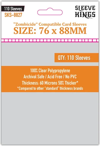 Vista 36 de Sleeve Kings Fundas para tarjetas estándar, 110 unidades, transparentes de 60 micrones de grosor, tamaño mini (1.575 x 3.504 in), compatibles