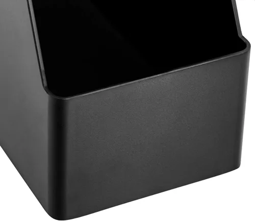 Vista 7 de Amazon Basics - Organizador de escritorio de plástico, revistero, color negro, paquete de 2
