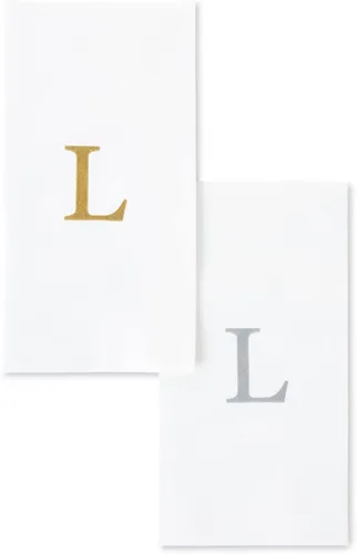Vista 14 de AMERICAN HOMESTEAD - Toallas de mano desechables – Servilletas doradas con monograma – Toallas de papel de baño similares al lino para invitados