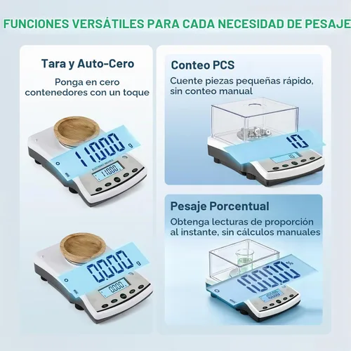Vista 4 de Antstone Báscula de laboratorio de 17.64 oz x 0.00 oz de precisión científica digital de 1 mg, balanza analítica de precisión de laboratorio