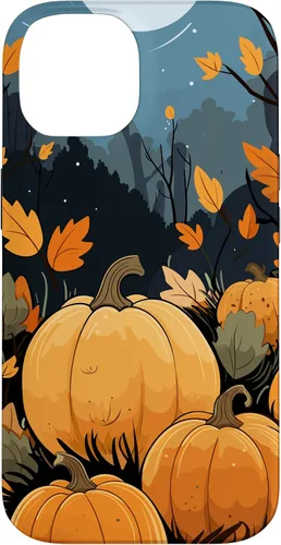 Vista 4 de Pumpkin Fall & Autumn Leaves, Fall Color Theme, Pumpkins Case for iPhone 16