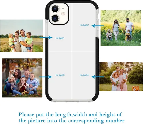 Vista 13 de Funda de teléfono personalizada para iPhone 11, diseño personalizado de fotos de collage de múltiples imágenes, resistente a los golpes, resistente