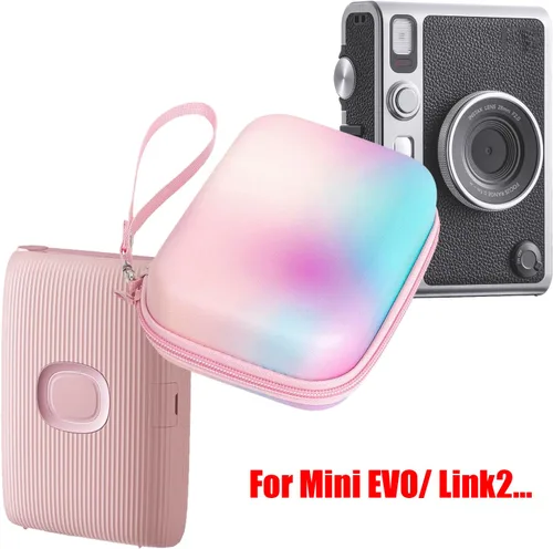 Vista 2 de Mini Evo Link 2 Funda rígida para Fujifilm Instax Mini Evo Funda de cámara instantánea Mini Link 2 Smartphone Impresora de fotos Bolsa Protector