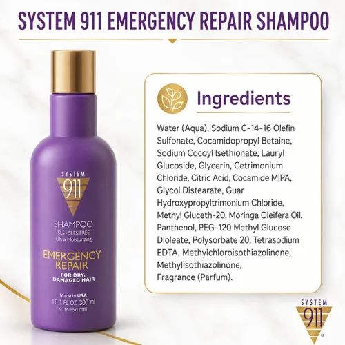 Vista 4 de HAYASHI System 911 Repair Shampoo & Emergency Pak Set