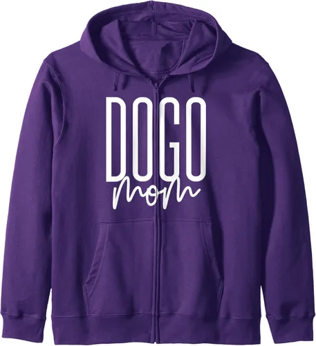 Vista 5 de Dogo Argentino Mom Dog Mama Dogo Argentino Zip Hoodie
