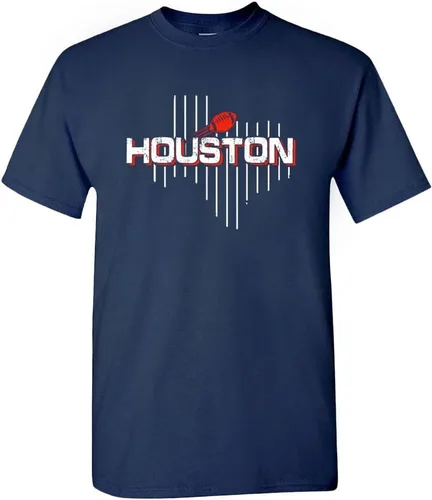 Vista 46 de Xtreme Apparrel Camiseta para hombre Team Field Map para aficionados al fútbol Dallas - Camisa azul marino