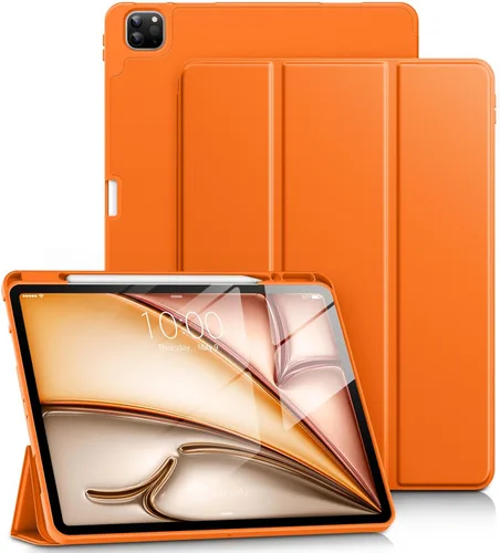 Vista 10 de DTTO Funda para iPad Air de 13 pulgadas M3/M2 2025/2024, iPad Pro de 12.9 pulgadas (6ª/5ª/4ª/3ª generación), funda suave con soporte triple delgado