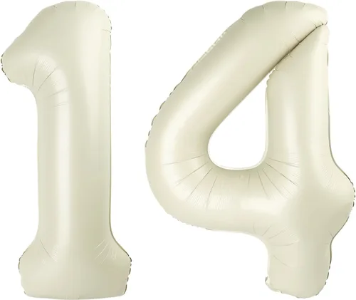 Vista 6 de Globos con números de 40 pulgadas, color negro, para decoraciones de cumpleaños de 10 a 100 años Jumbo 40In & Vibrant Color, With Hanging Holes
