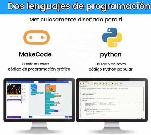 Vista 4 de KEYESTUDIO Micro:bit Kit básico de inicio para adolescentes y principiantes - Kit de aprendizaje electrónico con sensores, LED y tutoriales
