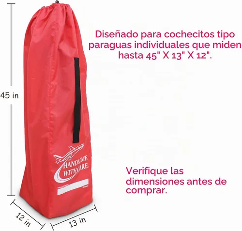 Vista 3 de Bolsa de viaje para cochecito de avión, para cochecitos de paraguas individuales, color negro