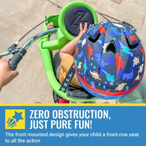 Vista 4 de iBert Asiento infantil montado en la parte delantera con montaje patentado para una instalación fácil y segura, asiento de bicicleta para niños