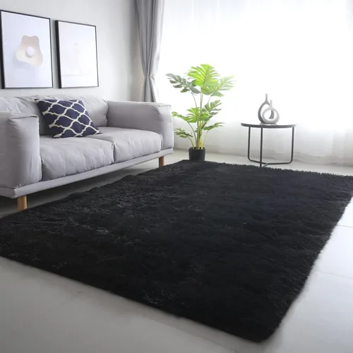 Vista 34 de Alfombra redonda beige para dormitorio: alfombra suave y esponjosa de 4 x 4 pies para sala de estar, alfombra redonda de felpa peluda