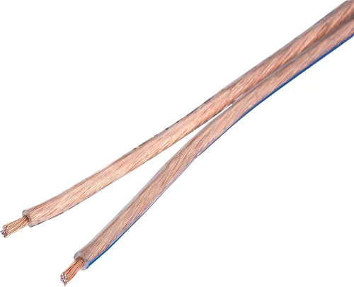 Vista 4 de Cables Direct Online Cable de altavoz calibre 14 14/2 conductores CCA (aluminio revestido de cobre), cable transparente de bajo voltaje transparente