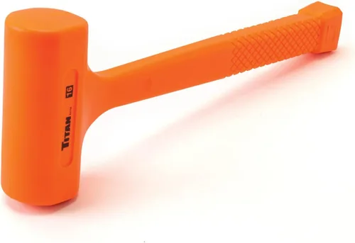 Vista 9 de Titan 63008 Martillo de Golpe Muerto de 8 onzas con Cabeza Rellena de Perdigones de Acero, Resistente a Chispas y Rebotes, Mango Texturizado Tipo