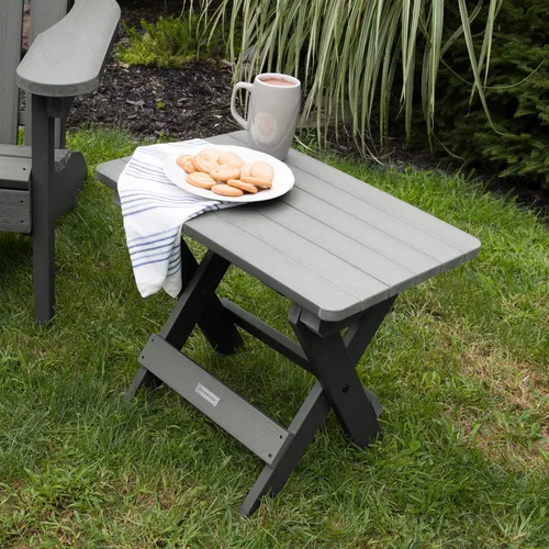 Vista 5 de highwood Mesa auxiliar Adirondack plegable, teca costera Coastal Teak