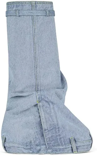 Vista 2 de MissHeel Padlock - Botas altas hasta la rodilla con plataforma plegable y cremallera