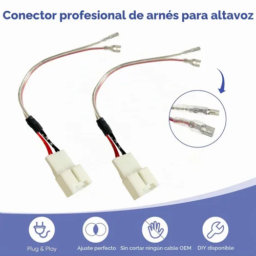 Vista 3 de Reemplazo del arnés de cableado del altavoz de la puerta del automóvil para Ford F150 Escape Focus Mustang Mazda 2 3 6 CX5 Lincoln 2011-2021