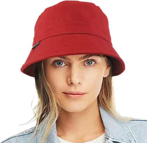 Vista 11 de Sombrero de pescador de algodón lavado de lona para mujer, estilo pescador, verano, playa, sol