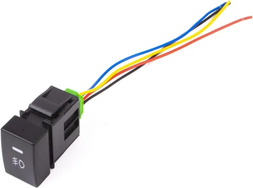 Vista 5 de x xotic tech Interruptor de botón de 4 polos de 12 V estilo fábrica con luces indicadoras LED compatibles con niebla, DRL, barra de luz LED
