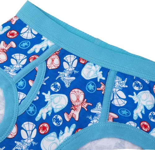 Vista 2 de Marvel Boys' Toddler Spiderman and Superhero Friends 100% Combed Cotton Underwear Multipacks with Iron Man, Hulk & More