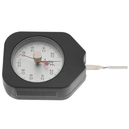 Vista 7 de Kadimendium Medidor de tensión de esfera SEG-100‑2 Medidor de tensión Medidor de fuerza de gramo de bolsillo Medidor de fuerza doble puntero 3.53 oz