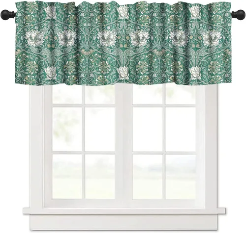 Vista 7 de William Morris - Cenefa de cocina, diseño retro de ladrones de fresas, estampado floral, para cocina, sala de estar, baño, cafetería, decoración