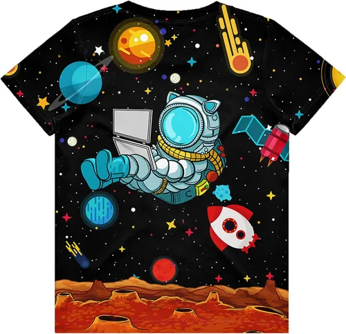 Vista 2 de Neemanndy Camisetas de manga corta con estampado 3D para adolescentes y niñas de 6 a 16 años