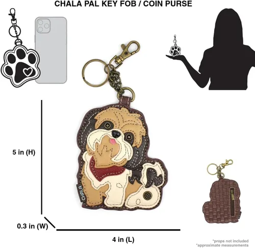 Vista 39 de CHALA Dog Collection - Llavero decorativo para mujer