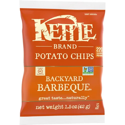 Vista 7 de Kettle Brand Papas Fritas, Backyard Barbeque Kettle Chips, Bolsa de Aperitivos, 1.5 Oz
