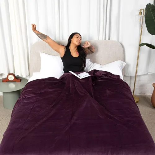 Vista 5 de Big Blanket Co Original Stretch Ballerina - Manta gigante extra grande de 6 x 6 pies, suave, elástica, lavable a máquina, se adapta a toda la familia