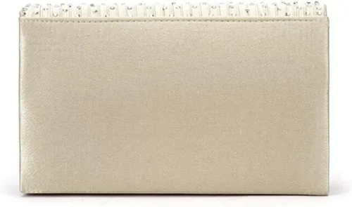 Vista 2 de Bolso de mano para mujer, con diamantes de imitación de satén esmerilado para boda