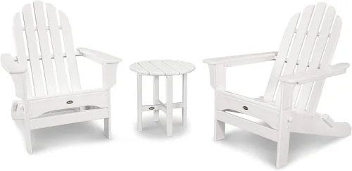Vista 9 de Trex Juego de sillas Adirondack plegables Cape Cod para exteriores con mesa auxiliar Aruba