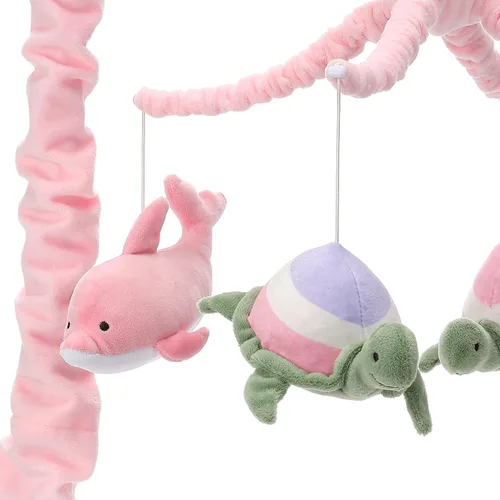 Vista 5 de Lambs & Ivy Sea Dreams Dolphin/Turtle Musical Baby Cuna Móvil Chupete Juguete