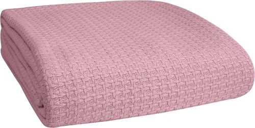 Vista 16 de Manta para cama 100% algodón, transpirable, tamaño individual, cobija térmica de algodón, perfecta para cubrir cualquier cama en cualquier