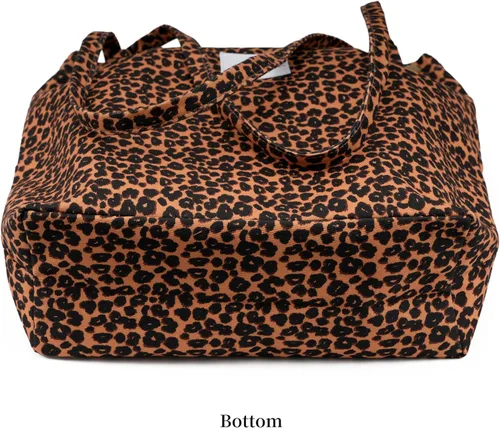 Vista 4 de Linda bolsa de pana para mujer, bolsas de hombro de lona para viajes y compras