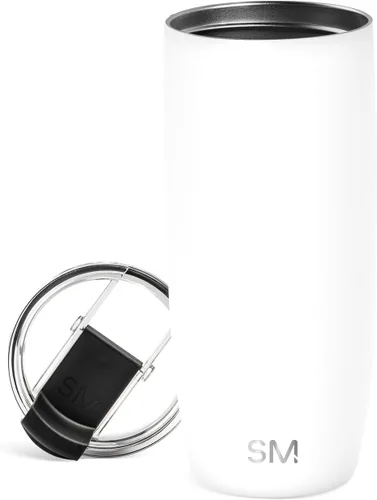 Vista 69 de Simple Modern Taza de café de viaje Tumbler con tapa abatible Reutilizable, aislada, de acero inoxidable, taza de café helado Cold Brew, termo