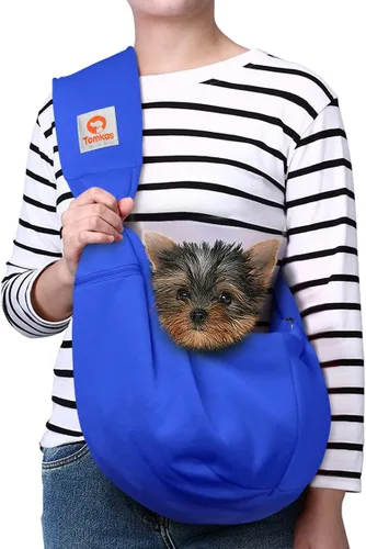 Vista 26 de TOMKAS - Transportador de perros estilo canguro para perros pequeños (negro, para mascotas de 2 a 7 libras)