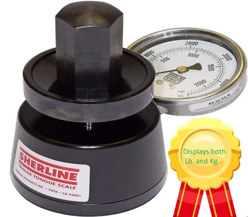 Vista 2 de Sherline Báscula hidráulica de peso de lengua (5781) MUESTRA 0-5000lb y 0.0-4,960.4 lbs. Muy estable