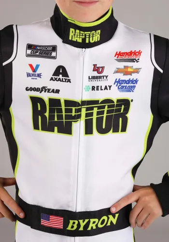 Vista 3 de Disfraz de Uniforme NASCAR William Byron Raptor para Niños Multicolor