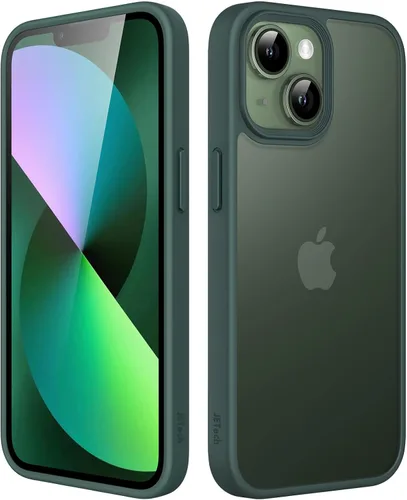 Vista 10 de JETech Funda mate para iPhone 13 de 6.1 pulgadas, a prueba de golpes, protección contra caídas de grado militar, cubierta trasera translúcida
