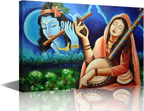 Vista 36 de Lienzo decorativo de pared para sala de estar, cuadros de dios hindúes, obras de arte modernas, decoración giclée, pósteres e impresiones de madera